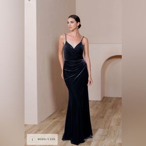 Revelry Velvet Bridesmaid Dress Rory